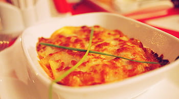 lasagne, jídlo, večeře, oběd, restaurace