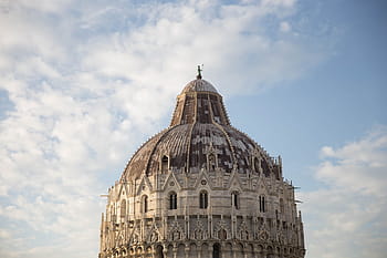kopule budovy, baptisterium, st john, pisa, Itálie, -, piazza dei miracoli, oblouk, architektura, katolík, kostel