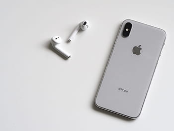 iphone, letadla, ios, mobilní, pohybliví, telefon, jablko, bílý, stůl, minimální, dotek, přístroj