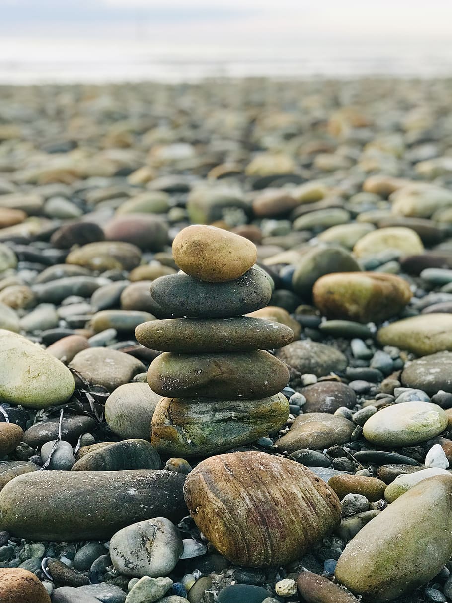 rock stack, pláž, skály, Skála, skládaný, Zůstatek, zen, klidný
