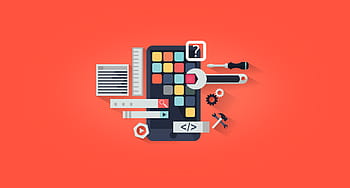 app development, -, app design, concept, development, device, flat, icon, sign, symbol, technology