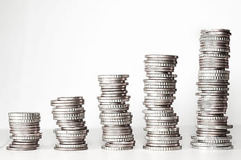 stříbrné peníze mince, podnikání, finance, peníze
