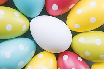 happy, easter., colorful, eggs