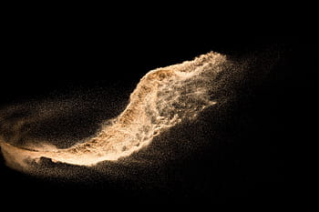 sand, dust, explosion, background, black, isolated, dirty, powder, gold, flare, tornado