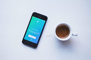 cvrlikání, sociální média, podnikání, iphone, mobilní, pohybliví, chytrý telefon, espresso, káva, lavice