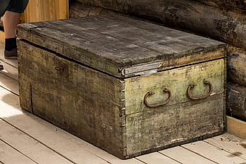 treasure chest, box, chest, fitting