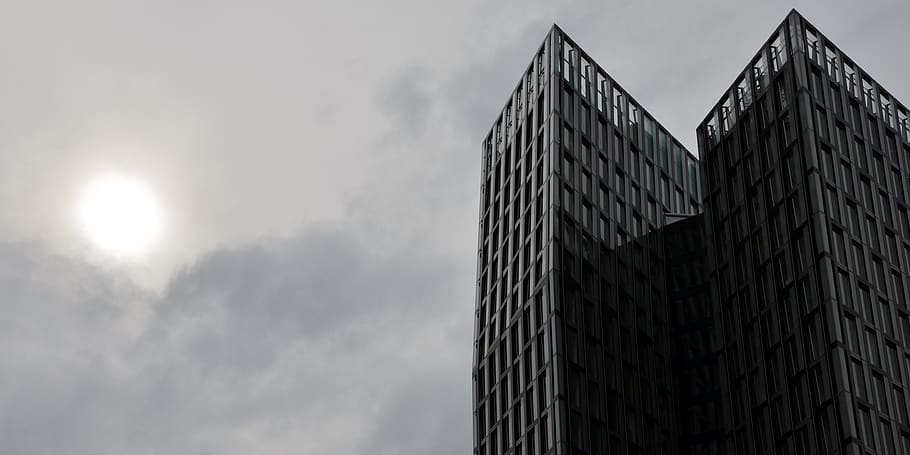 hamburg, Reeperbahn, danse tårne, skyskraber, arkitektur, sol, tårne, himmel