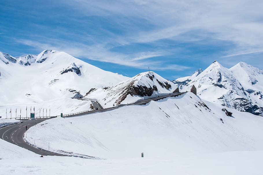 Korutany, Rakousko, vysokohorský, hory, sníh, nebe, krajina, Příroda, panoráma, cyklámen, grossglockner