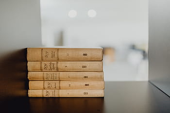 tumpukan, tua, buku, vintage, rak, barang antik