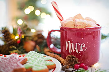 christmas, hot chocolate, cocoa, nice, drink, hot, mug, cozy, holiday, beverage, cup