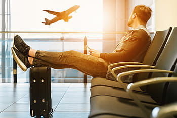 aeroporto, aereo, volare, volo, cielo, viaggio, vacanza, turismo, uomo, bagaglio, estate