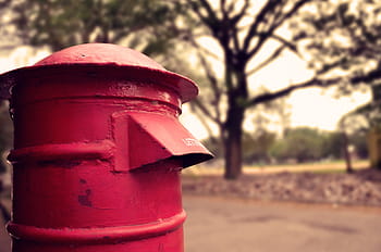 letter box, red mailbox, outdoor mailbox, post box, mail collection, street mailbox, vintage mailbox, public mailbox, mail drop, postal service, roadside mailbox