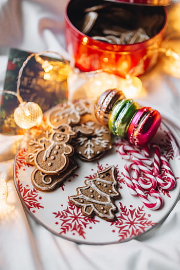 kue hiasan natal, manis, kue, liburan, roti jahe, makanan penutup, natal, xmas, meriah, desember