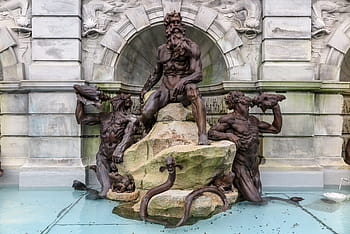 angka perunggu, air mancur neptune, perpustakaan, kongres, washington dc, dc., perunggu, air mancur, washington, washington d.c., dc