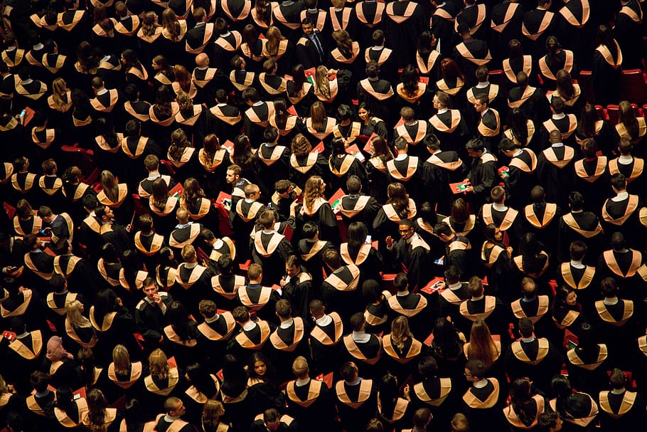 ceremony, graduates, graduation, people