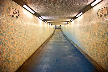 svítí, prázdný, podzemí, směr, Londýn, nikdo, tunel, Spojené království, chodník, šipka, pojem