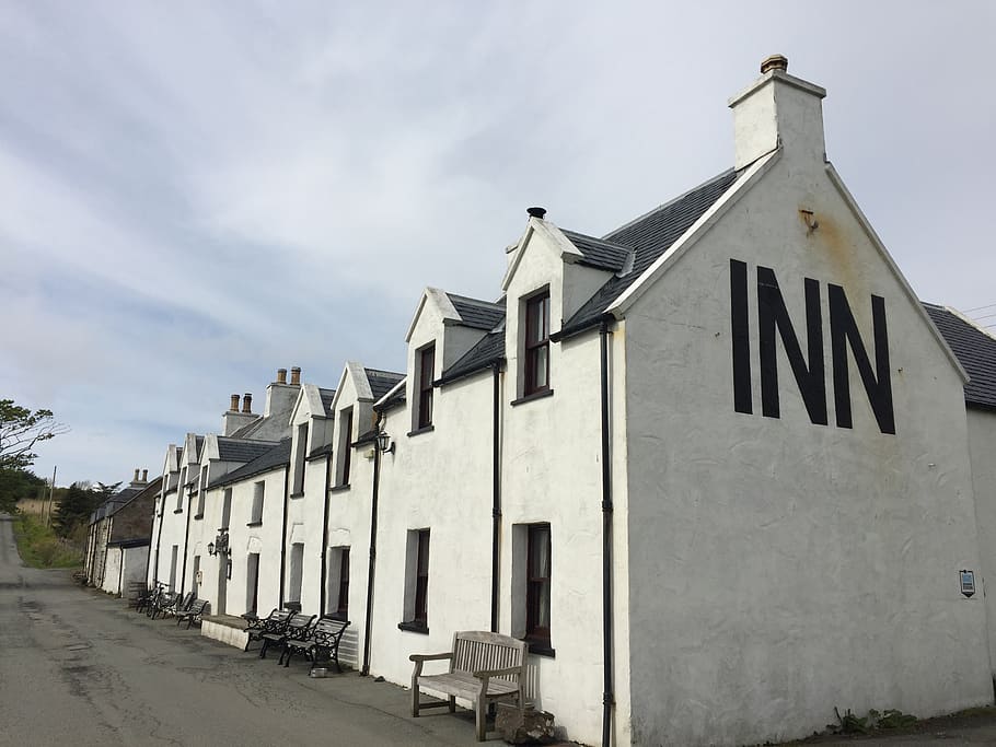 skye, isle of skye, Skotsko, nálada, cestovat, Spojené království, Evropa, vrchovina, hospoda, budova, skotský