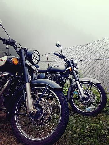 kulka, královský, mlha, enfield, motocykl, kolo, klasický, motor, indický, jezdectví, jízda