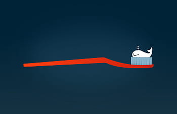 cute, whale, toothbrush, -, brushing, healthy, teeth, animated, baby, brochure, calcium