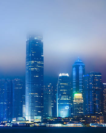Hongkong, cyberpunk, Asie, cestovat, noc, architektura, kultura, venkovní, japonský, náboženství, chrám