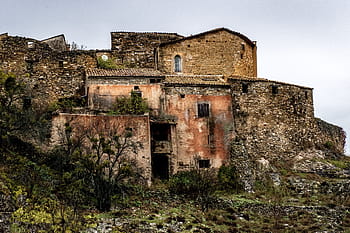 provence, france, french village, timeworn, medieval, aged, old houses, europe, ongles, south of france, southern france
