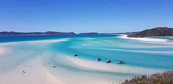 australia, queensland, great barrier reef, whitsunday islands, whitehaven beach, beach