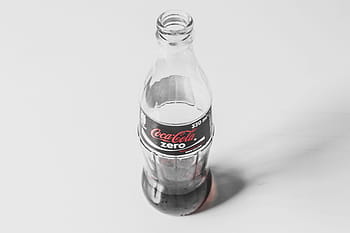 coca cola nula, nápoj, láhev, coca cola, Kola, cola, prázdný, minimální, minimalistický, jednoduchý, zjednodušující