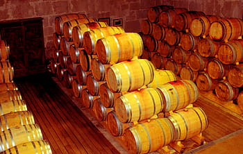 sklep, -, dřevěný, sudy, douro, přístavní sudy na víno, alkohol, hlaveň, nápoj, temný, napít se
