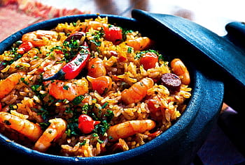 spansk paella, chili, chorizo, aftensmad, paella, ris, safran, fisk og skaldyr, rejer, spansk