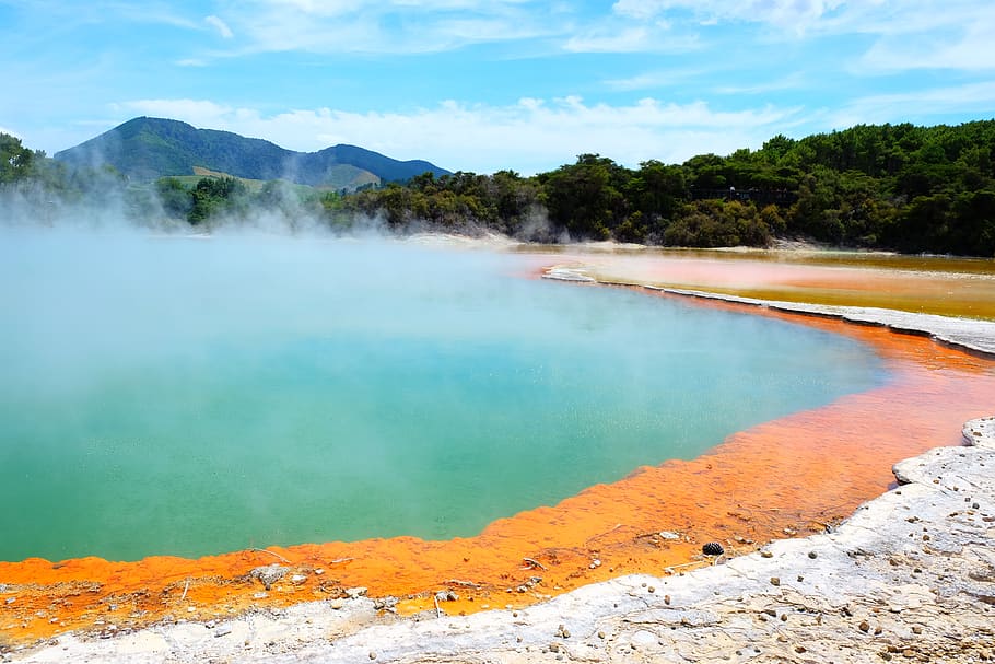 rotorua, volcano, sulphur, geology, geothermal