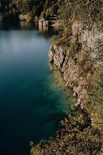 embalse de zakrzówek, antiguo, cantera de piedra caliza, inundado, agua, lago, naturaleza, Polonia, Europa, paisaje acuático, rocas