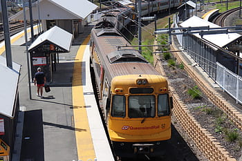 τρένο, ράγα, queensland rail, qr, brisbane, Αυστραλία, είδος στρουθοκαμήλου, ηλεκτρικός, πολλαπλούς, μονάδα, δημόσια συγκοινωνία