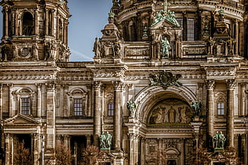 berlin cathedral, building, architecture, berlin, dom, historically, places of interest, landmark, germany, facade, old masonry