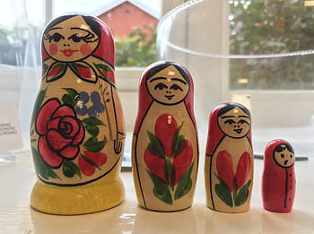 ロシア、 人形、 おもちゃ、 描きました、 木製、 入れ子、 バブシュカ、 伝統的な、 マトリョーシカ、 手作り、 世界