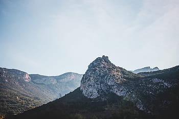 ισπανικό ορεινό τοπίο, φως ημέρας, Ευρώπη, αγρόκτημα, τοπίο, λιβάδι, βουνό, κορυφή, βράχος, ουρανός, Ισπανικά