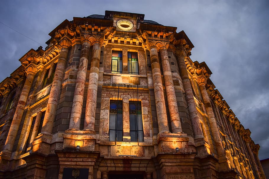 soudní dvůr, povodí, Ekvádor, budova, architektura