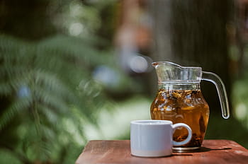 iced tea, beverage, cold, cup, drink, ice tea, mug, nature, outdoor, refreshing, summer