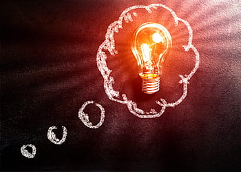 thought, concept, light bulb, blackboard, art, background, bright, bulb, creative, creativity, design