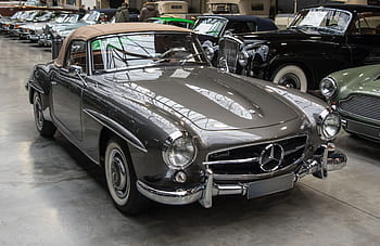 auto, mercedes, oldtimer, cabriolet, vehicle, transport system, drive, chrome, spotlight