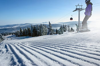 スキー場、 冬、 雪、 コールド、 霜、 フローズン、 高山、 木、 山岳、 ゴンドラ、 人