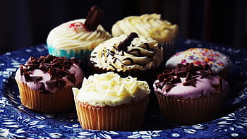 cupcakes, torte, torta, cibo, cottura al forno, forno, icong, gustoso