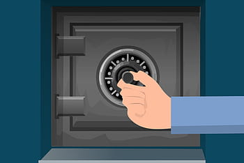 図、 安全、 開いた、 ロック解除、 改ざん、 お金、 ダイヤルする、 ハンド、 ボックス、 安全な、 秘密の