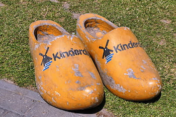 clogs, wooden shoe, kinderdijk, holland, footwear, dutch, handmade, craft, painted, traditional