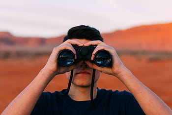 Fernglas, suchen, Mann, Entdeckung, Menschen, Vision, Suche, draußen, aussehen, Erkundung, Linse