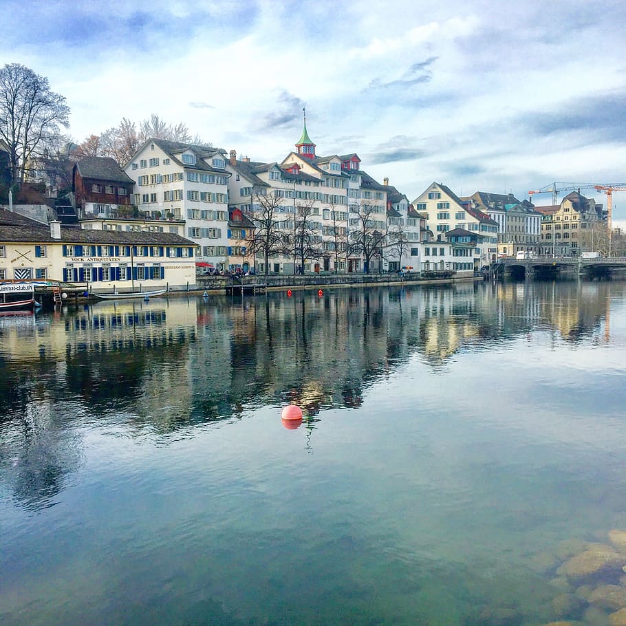 zurich, river, water, switzerland, swiss, lindenhof, limmat, nature, niederdorf, railway station, hike