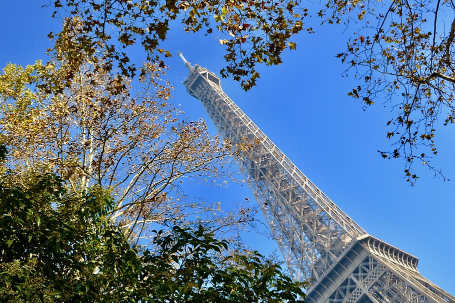 eiffel tower, eiffel tower monument historic, paris, photo tilt eiffel tower, architecture metal, three floors, weight 10100 tons, height-324 metres, paris france, capital, tourist town