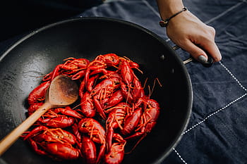 lobster rebus, hewan, makanan, memasak, makan malam, merah, lobster, rebus, dimasak, crawfish