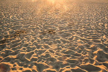beach, sand, footprints, summer, sunshine
