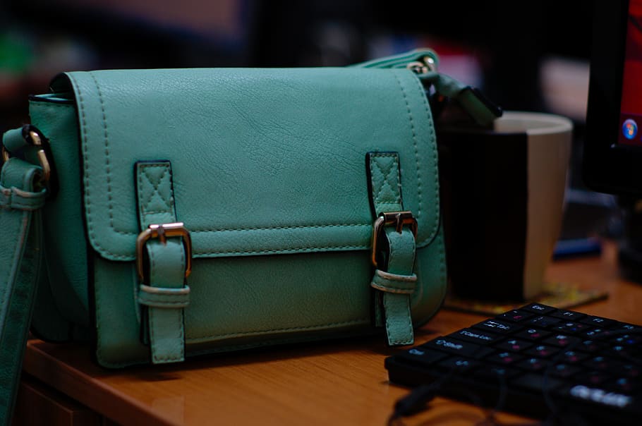 bag, office, business, keyboard, table