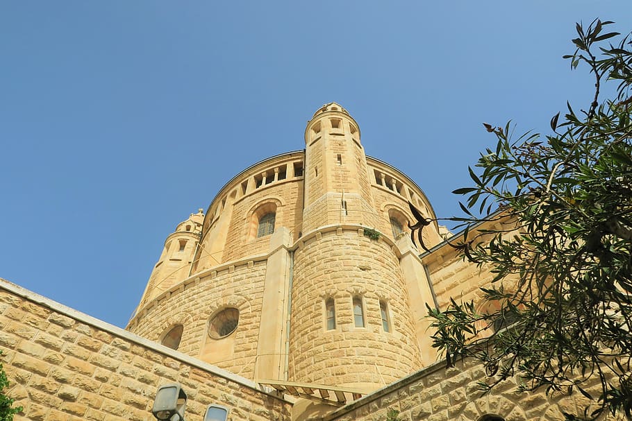 kostel, náboženství, víra, křesťanství, architektura, budova, historický, starý, křesťan, německý kostel, Jeruzalém